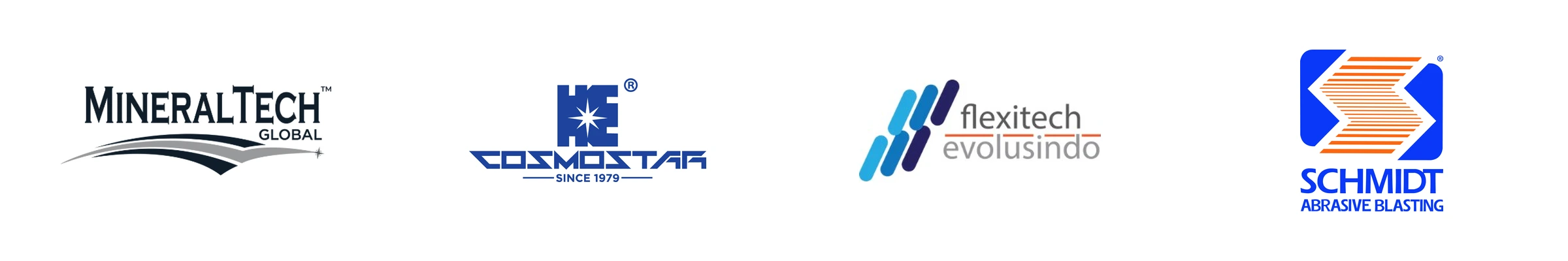 Event sponsors: MineralTech Global Abrasive, Cosmostar, Flexitech Evolusindo and Schmidt Abrasive Blasting