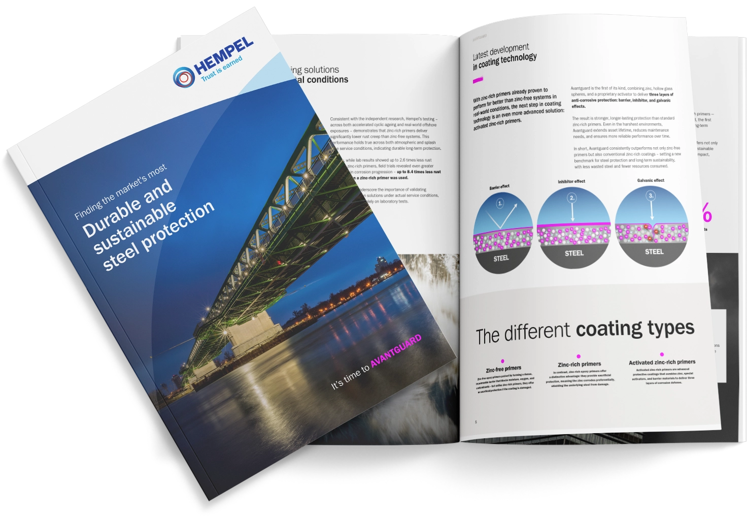Durable and sustainable steel protection brochure.