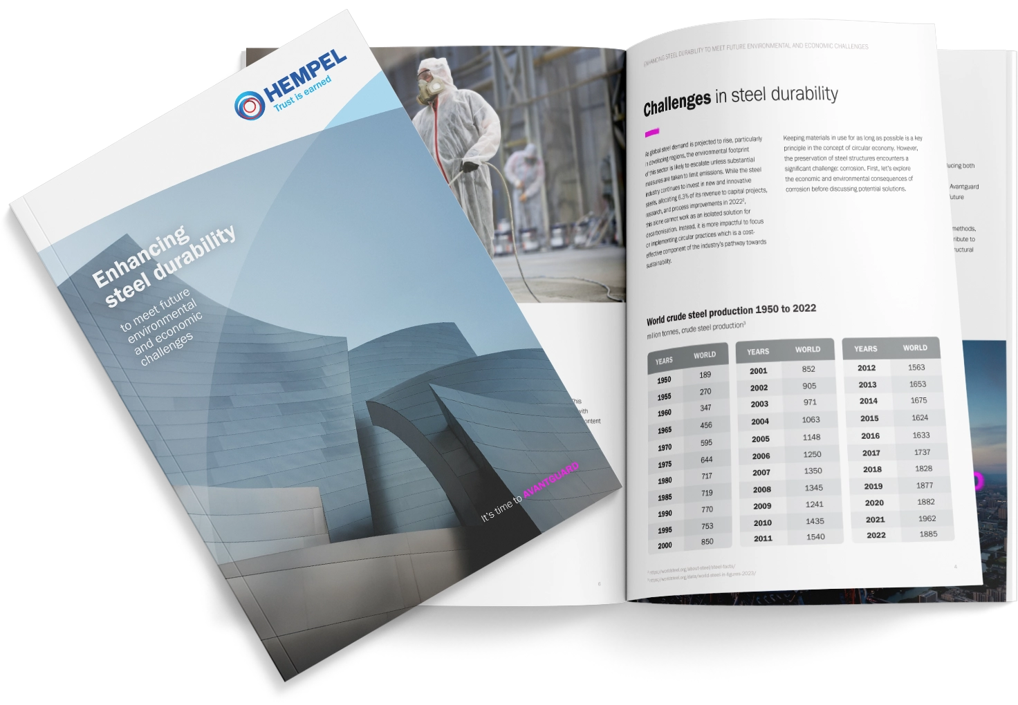 Enhancing steel durability brochure.