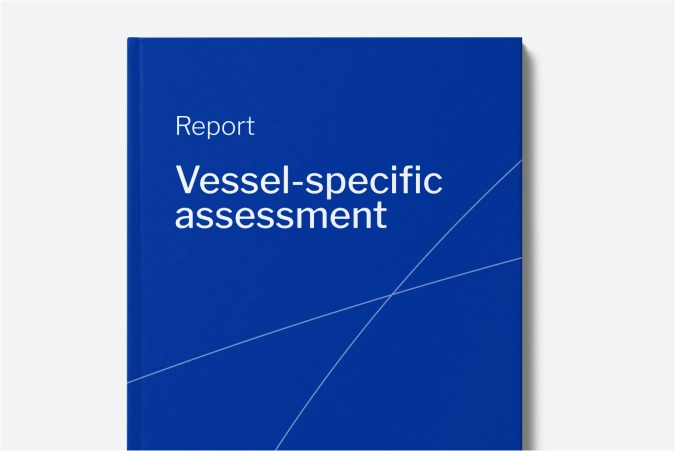 Vessel-specific assessment report.