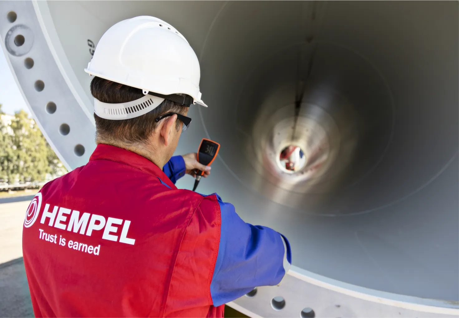 Coating Advisor looking into windmill pipes