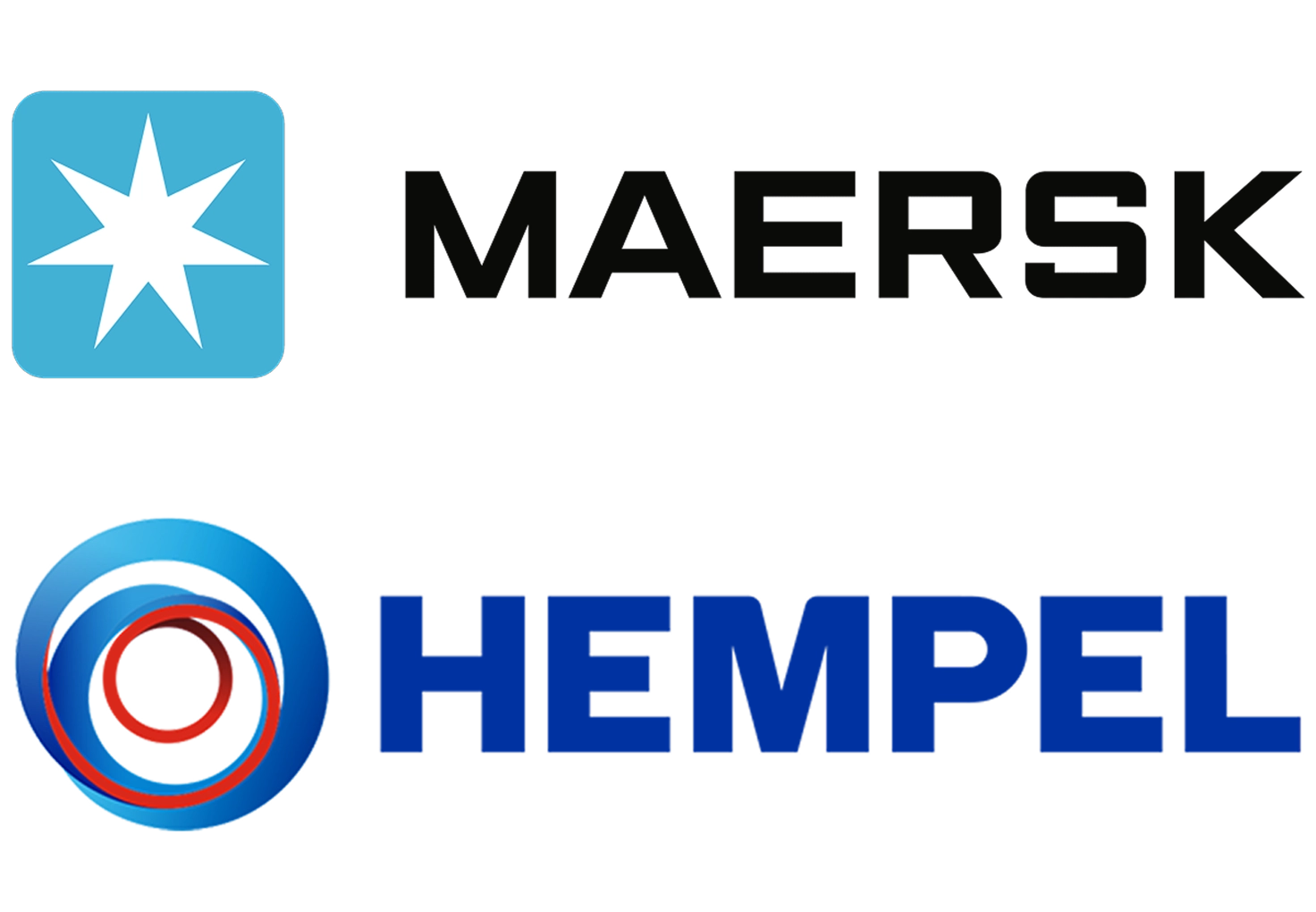 Maersk and Hempel logos.