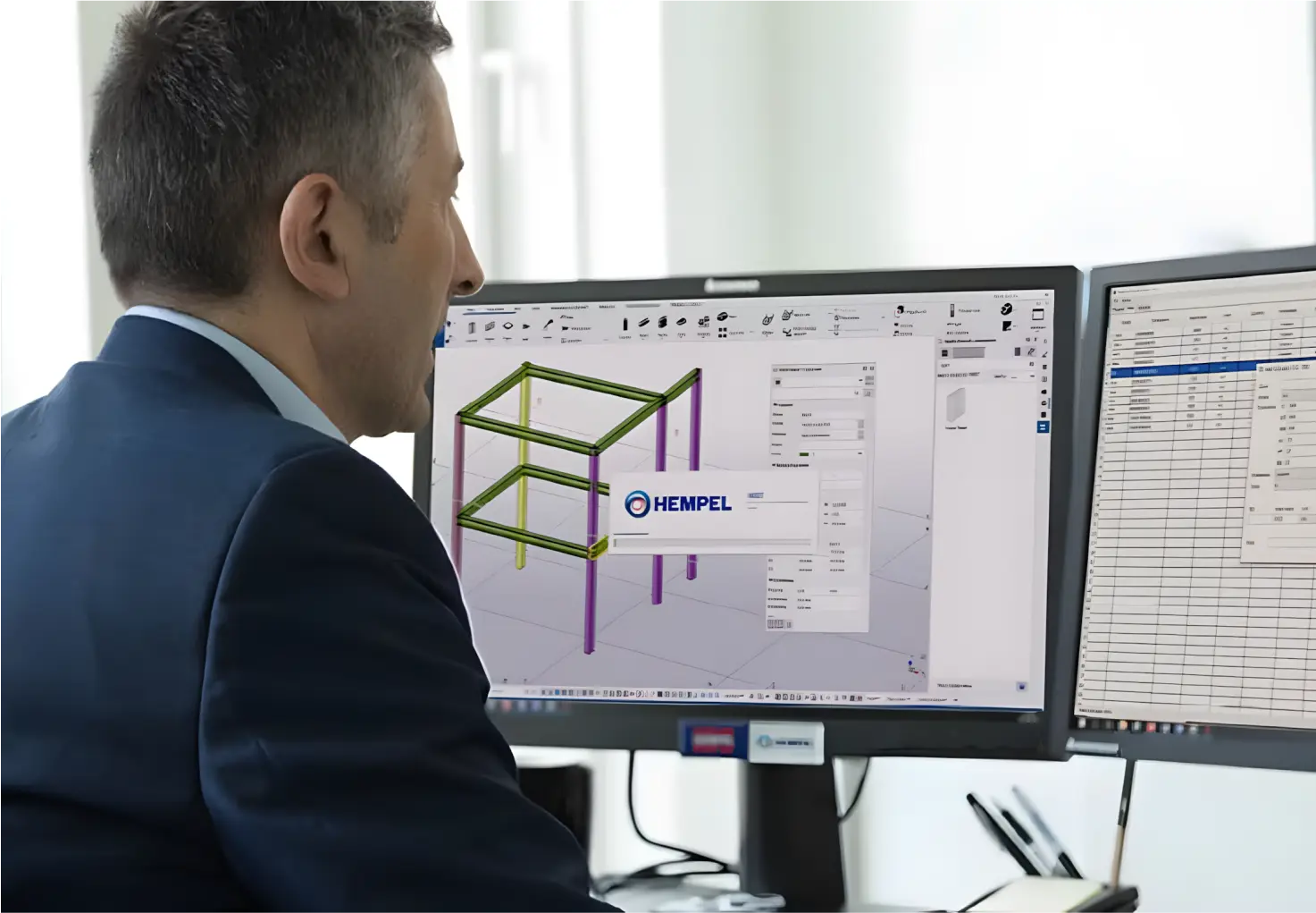 Man checking HEET software